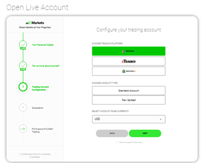 IC Markets Account opening